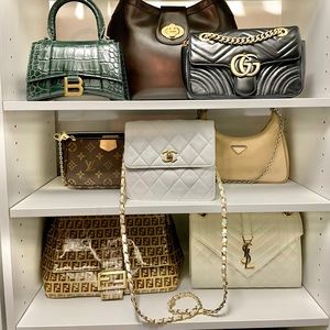 Authentic Vintage Chanel white square leather crossbody bag with gold accents